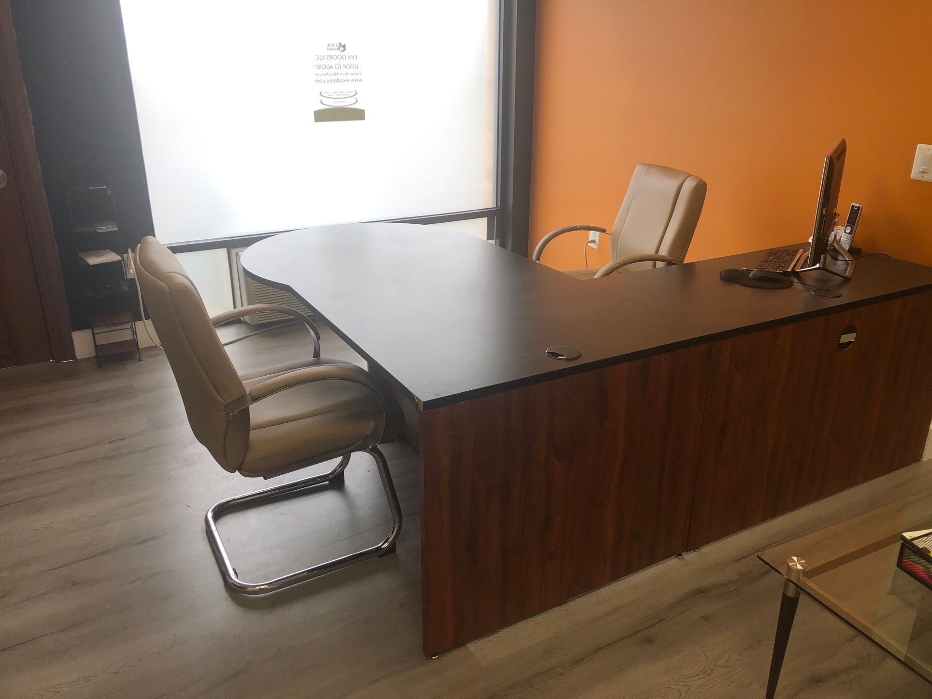 Office table and office chair