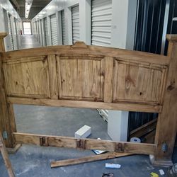 Solid Wood King Bed