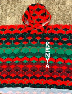 Nike Jacket Poncho Team Kenya Running Water Repellent CV0401 Adult Unisex S/M