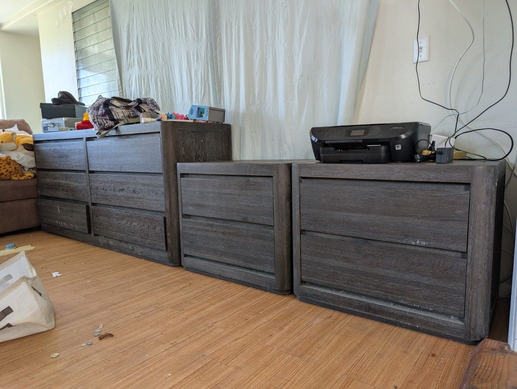 Dresser and nightstands