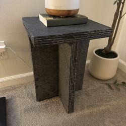CB2 Stone End Table 