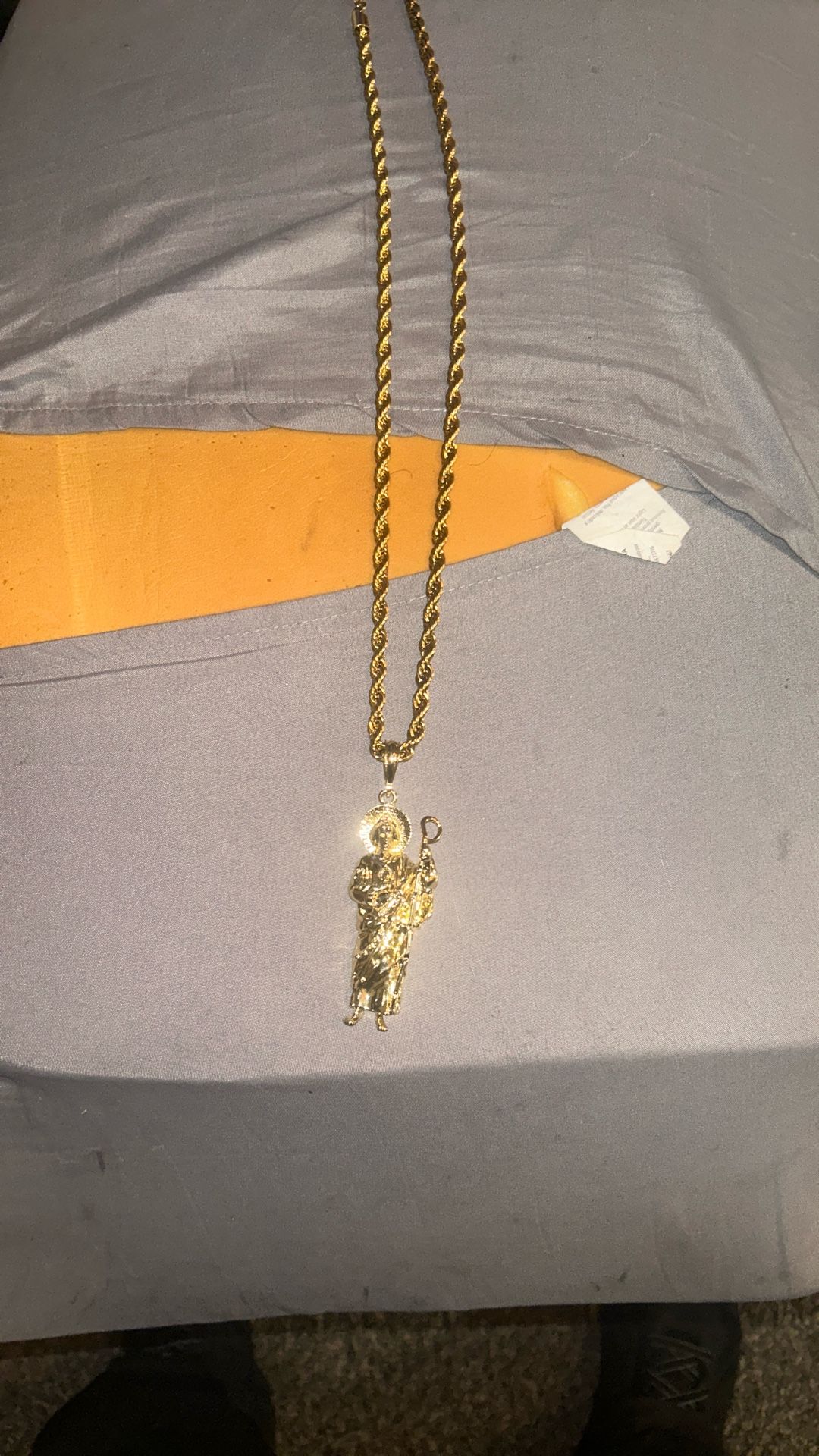 San Judas Rope Chain And Pendant