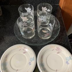 7 Piezas De Cristalería Fina Antigua $14 ( $2 Cada Uno )