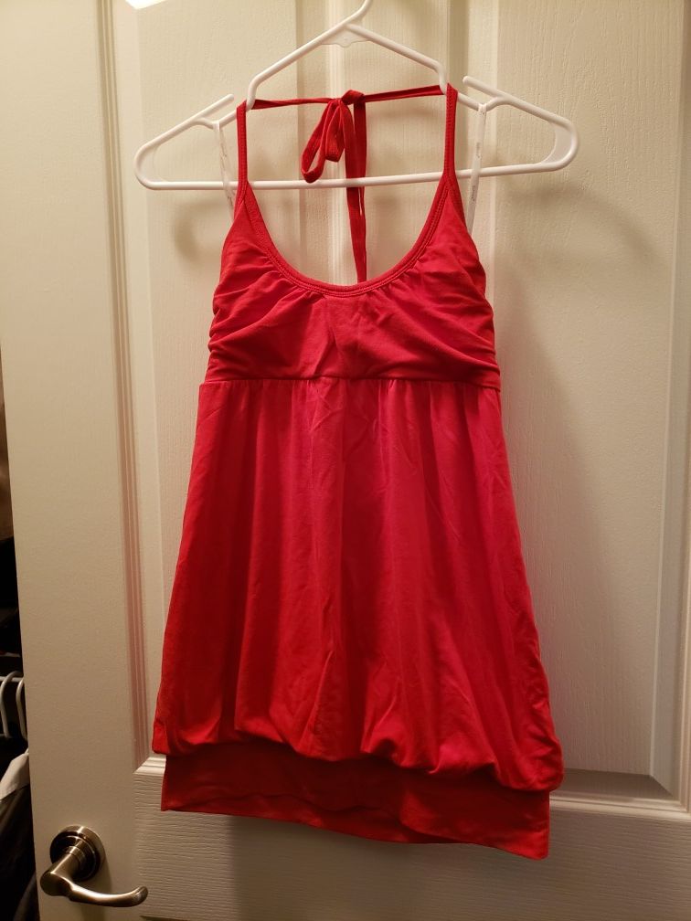 Red Halter Top