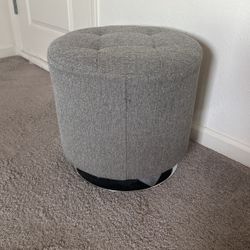 Grey Ottoman 