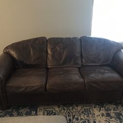 Heirloom Custom Leather Couch 