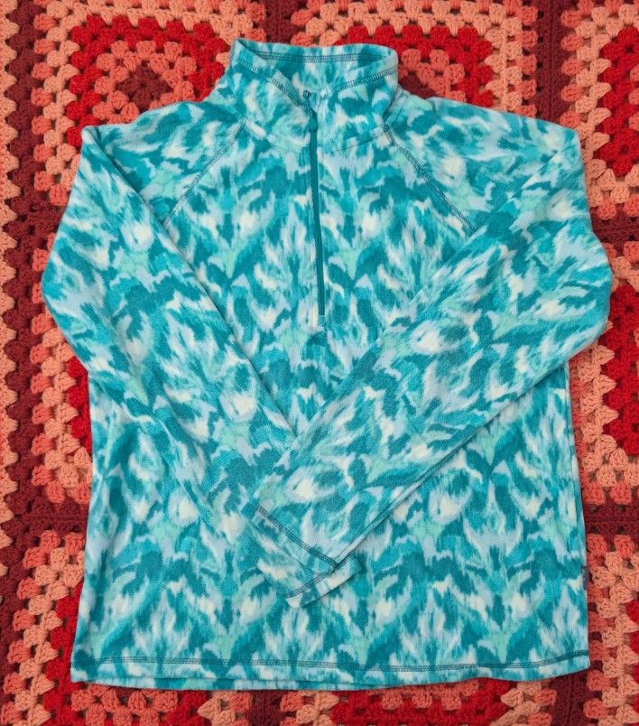 Excellent Condition Ladies Large Eddie Bauer Fleece Pullover Sweater 