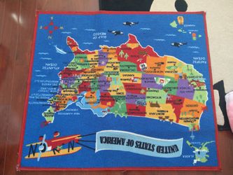 Children's carpet state road map homeschool
