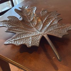 Fall Maple Leaf Platter Centerpiece Vintage