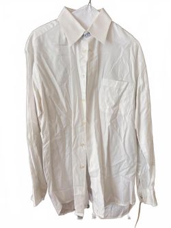 Van Laack White Classic Dress Shirt, Size 14/35, Hollywood