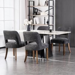 NEW Charcoal Dining Chair Set Of 4