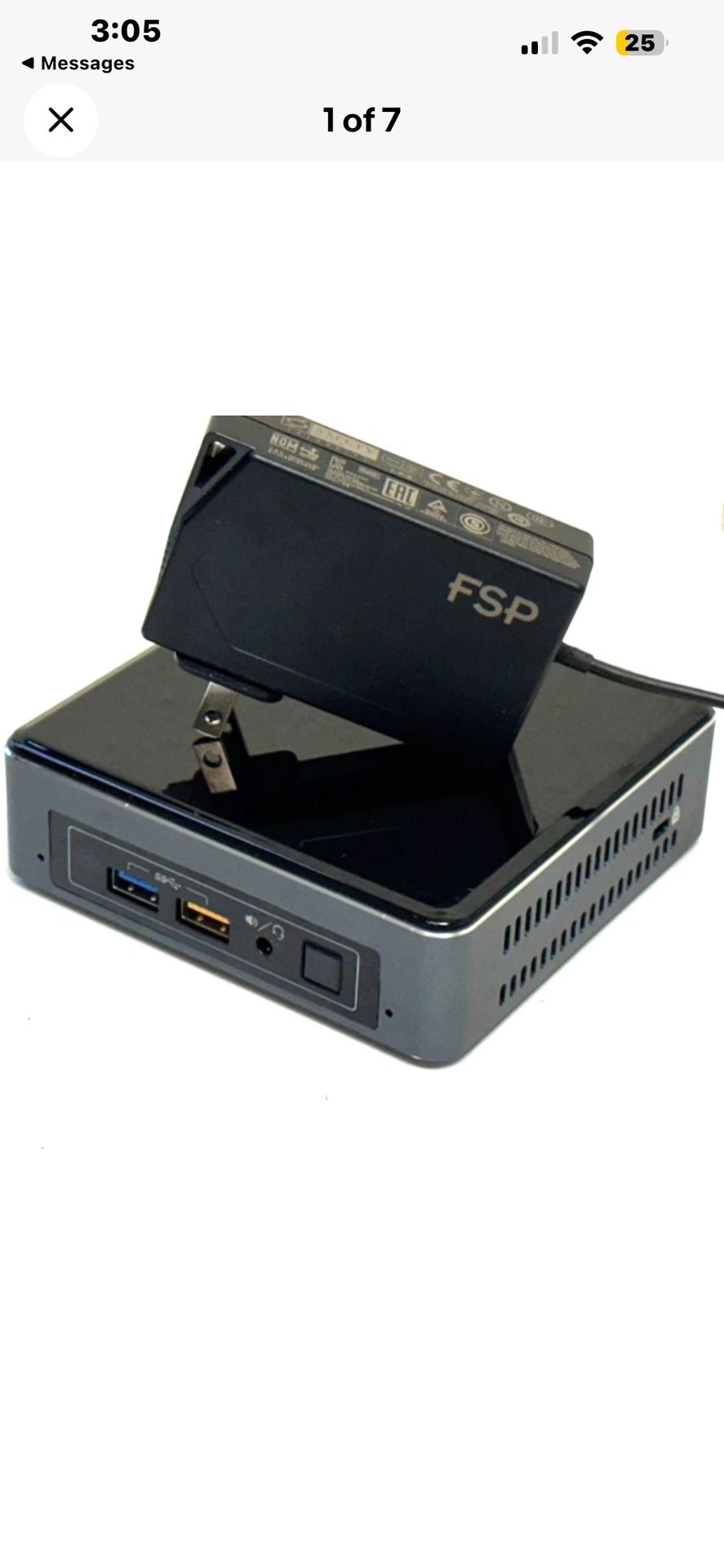 Intel NUC NUC7I5BNK, Intel Core i5 7th Gen 2.2 8 GB Ram, 128