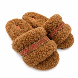 UGG Cozetta Braid Slippers – Hardwood Brown – Women’s Size 9