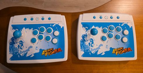 Wii Arcade Fighter Joystick Controllers – Set of 2