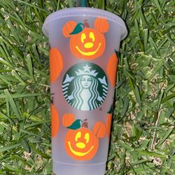 Starbucks Mickey Halloween Pumpkin Cup