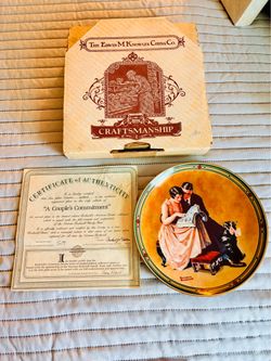 Norman Rockwell 'A Couple's Commitment' Collector Plate
