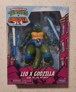 New Playmates TMNT Teenage Mutant Ninja Turtles LEO x GODZILLA 5" Figure