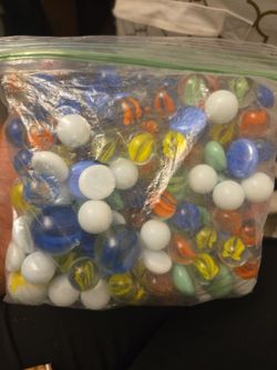 Large Lot of Mixed Glass Marbles
