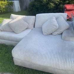 Large White Sofa