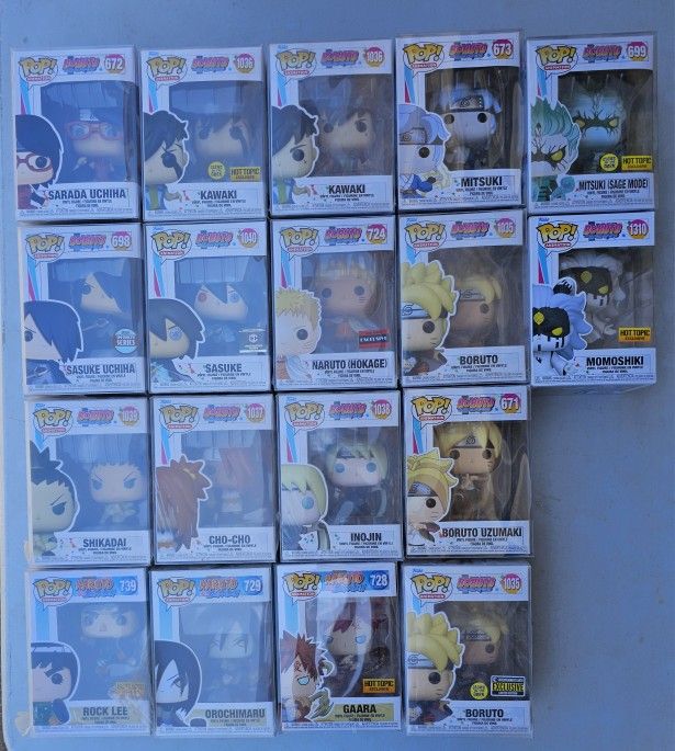 Funko Pop Lot Naruto Anime Animation Boruto Sasuke Kakashi $10 Each