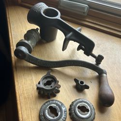 L F & C Antique Universal No. 1 Manual Meat Grinder 1897 And 1899 Patent Dates