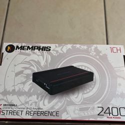 Memphis SRX1200D.1 2400W PEAK  1-Channel Street Reference SR Series Amplifier