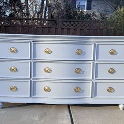REFINISHED 69” Blue Santorini 9 drawers+dovetail drawers $499 CAN DELIVER!