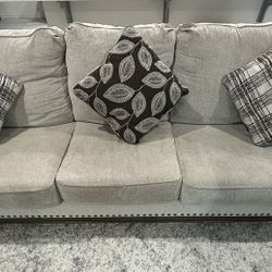 Couch And Love Seat - 5 Cushions 
