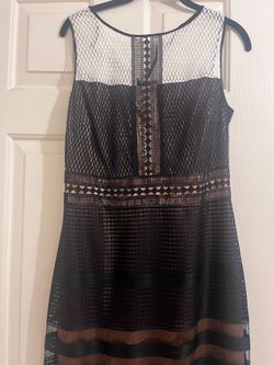 Long black and white stylish dress/gown
