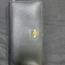 Gucci Animalier Bee Zip Around Wallet