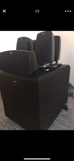 KLIPSCH Quintet 5.0 home theater system and subwoofer