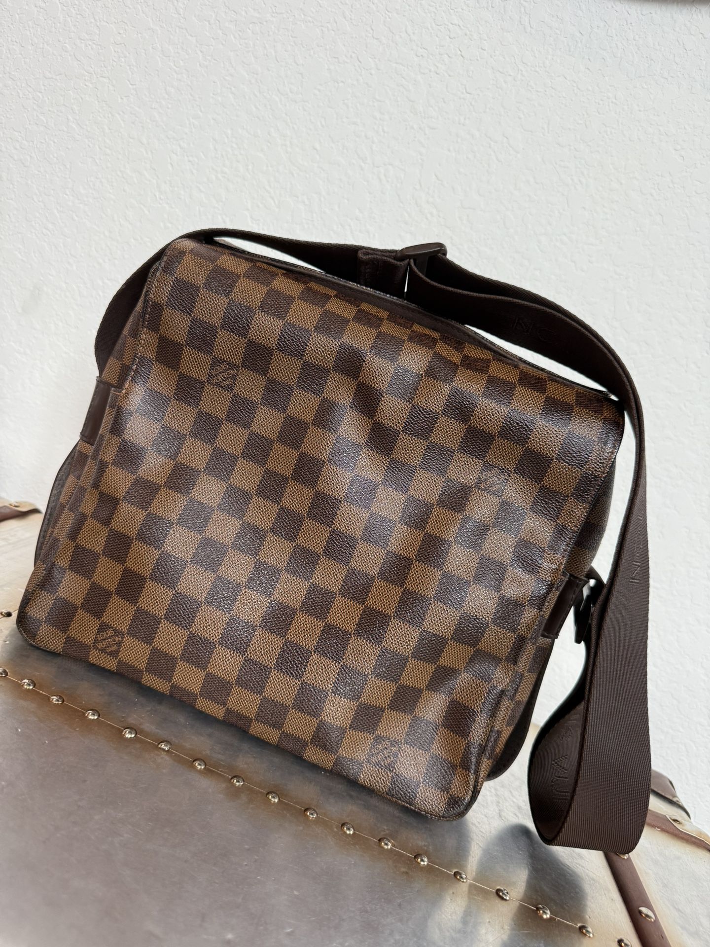 Louis Vuitton Naviglio  Damier Ebene Crossbody Bag