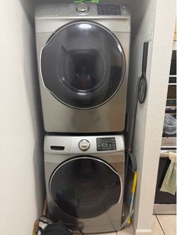 Samsung washer and dryer stackable stainless steel Samsung washer and dryer stackable stainless steel