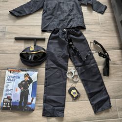 Police Costume for Kids Size L