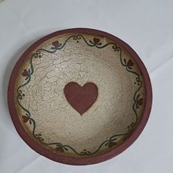 Handpainted Wooden Bowl