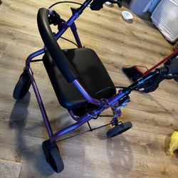 Nova Rolling Zoom Walker - Purple Adjustable Excellent