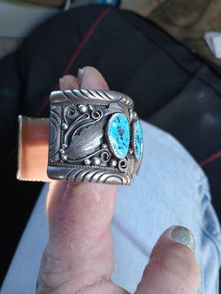 Genuine Navajo cuff bracelet