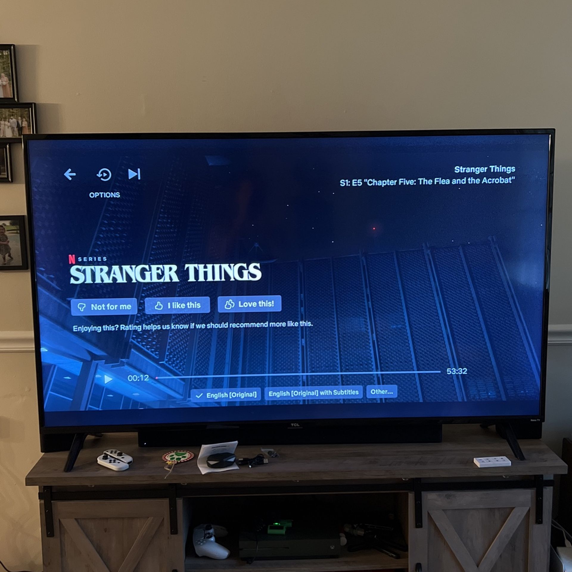 TCL 4 Series 4k UHD HDR smart Roku tv