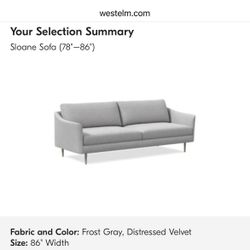 Sloane sofa sale west elm