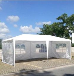 10x20ft Canopy, Outdoor Garage Shelter with Removable