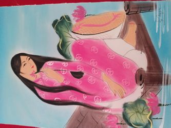 Silk Paintings Asia New Lo Price 4 Pieces 