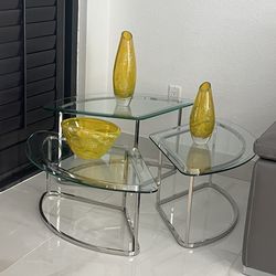3 Glass Tables From El Dorado