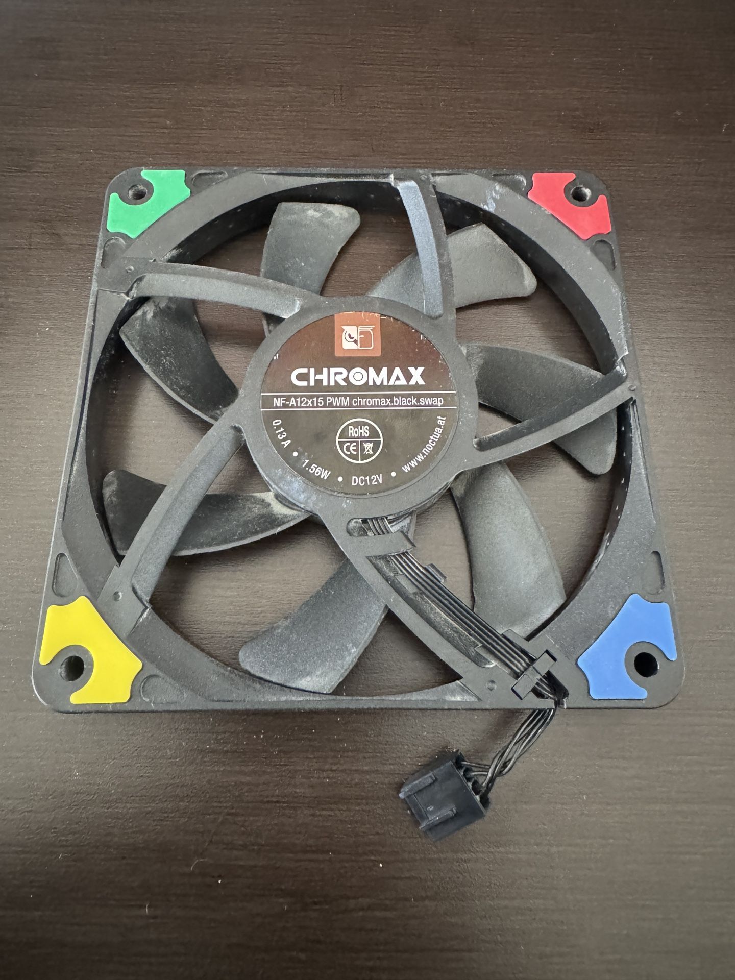 Noctua NF-A12x15 PWM Chromax Black – Slim 120mm Fan