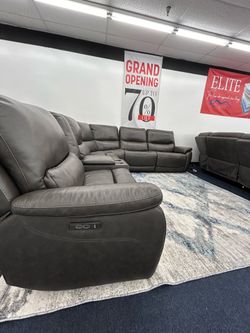 Leather sectional as is costco