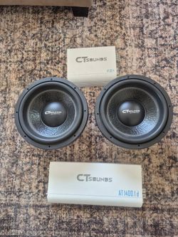 (PLEASE READ FULL POST) TWO Ct Sounds 12 inch strados with two free amps