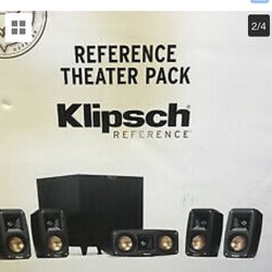 Klipsch Reference Home Theater Pack 5.1 Surround System New  Subwoofer MSRP $999