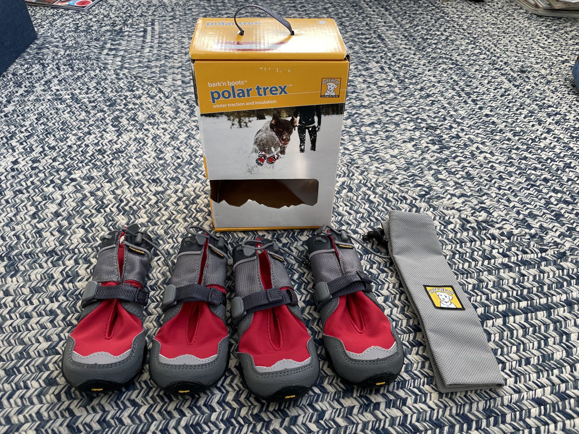 Ruff wear Polar Trex dog boots - 2.5” wide