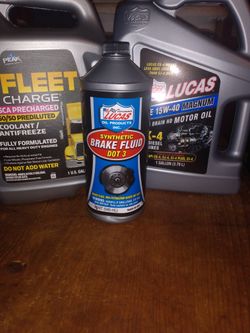 Coolant/Brake Fluid/ Motor Oil 3 Pack 