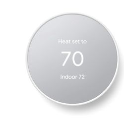 Google Nest Thermostat - Smart Thermostat for Home - Programmable Wifi Thermostat - Snow