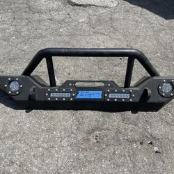 Open Box 87-06 Jeep Wrangler YJ & TJ Front Heavy Duty Bumper Black (no Brackets ) Defensa De Metal  